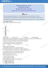 Đề thi giữa kì 1 KHTN 8 Kết nối tri thức - Đề số 1